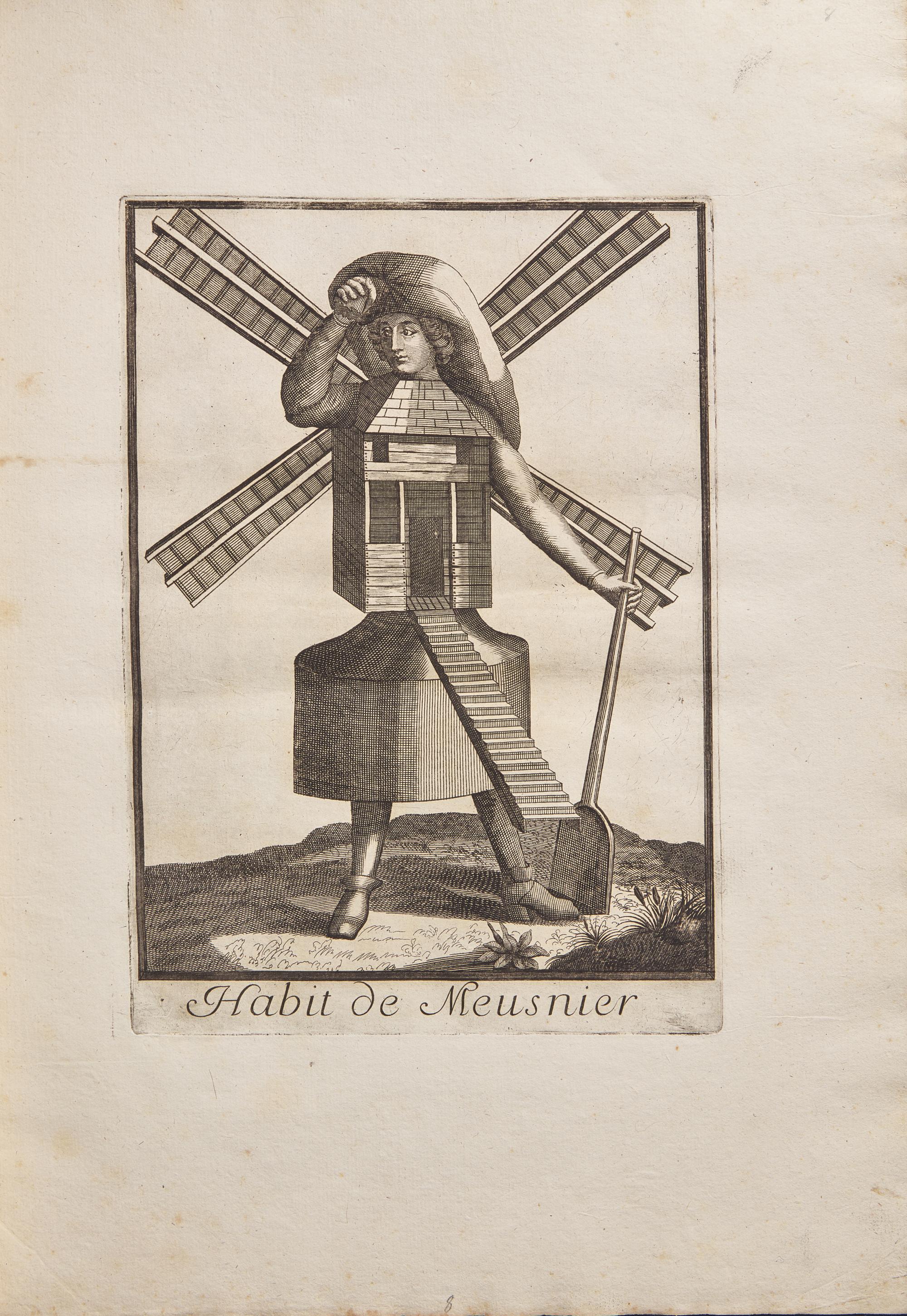 [Plate Books] (Larmessin, Nicolas de, II). Les Costumes Grotesques et les Métiers
