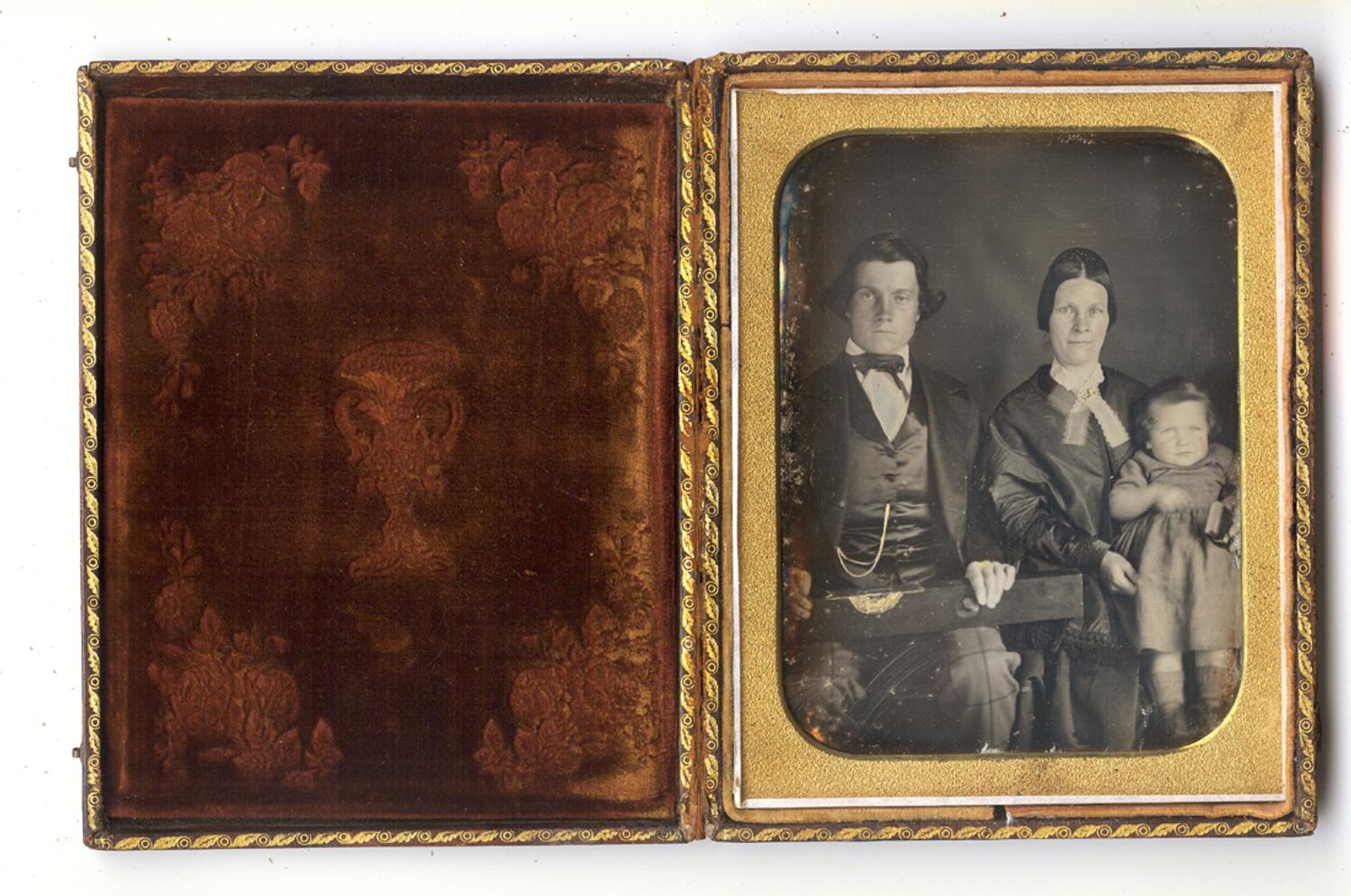[Daguerreotype] Occupational Daguerreotype of a Builder or Carpenter