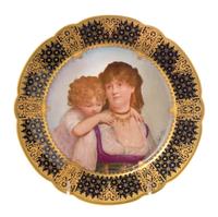 A Continental Porcelain Cabinet Plate Diameter 9 inches.