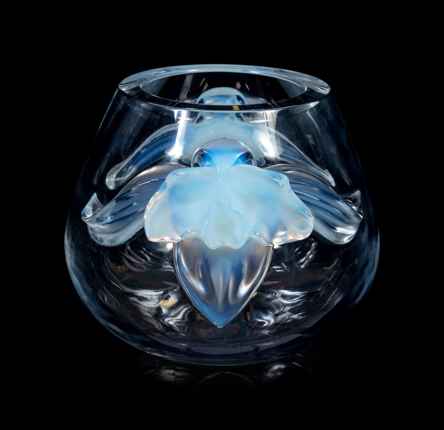 A Lalique Orchidee Vase