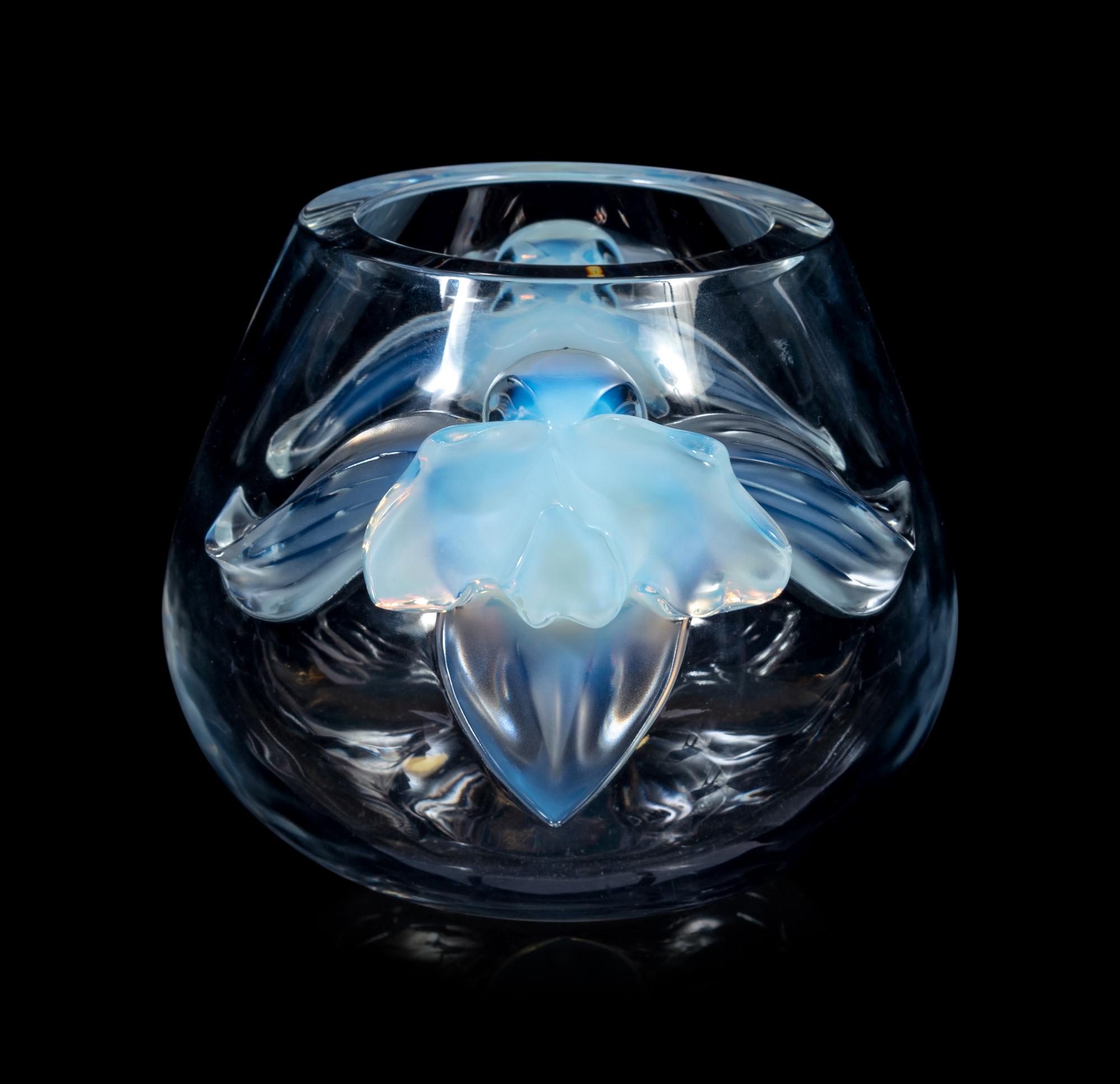 A Lalique Orchidee Vase