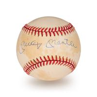 A Mickey Mantle Signed Autograph Baseball (Beckett Authentication Services Letter BAS Certified),