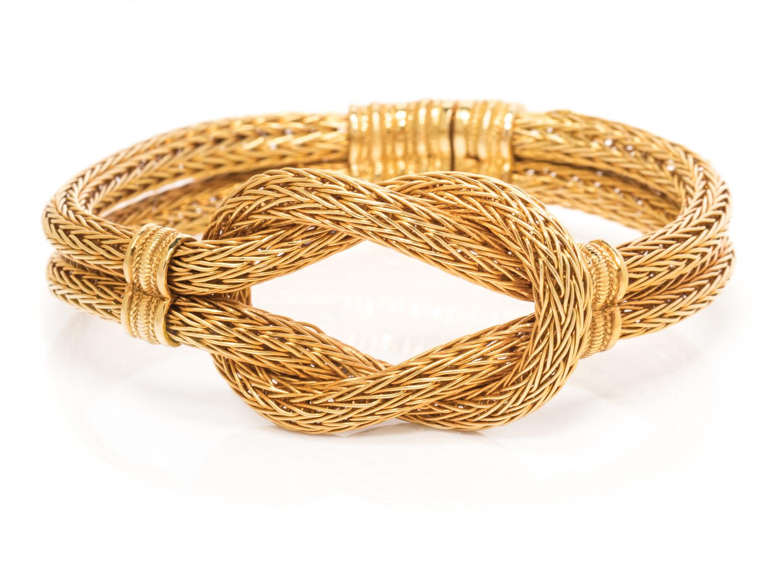 LALAOUNIS, YELLOW GOLD 'HERCULES KNOT' BRACELET