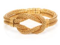 LALAOUNIS, YELLOW GOLD 'HERCULES KNOT' BRACELET