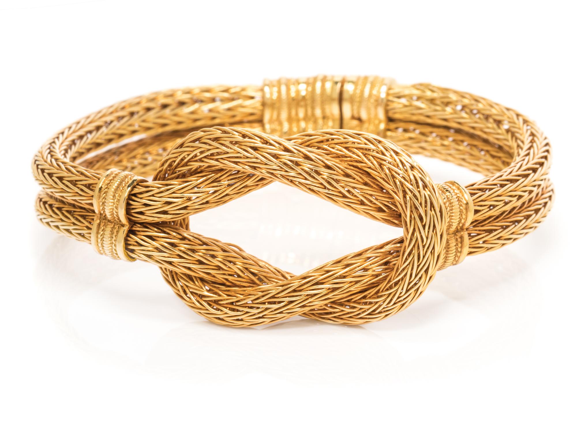 LALAOUNIS, YELLOW GOLD 'HERCULES KNOT' BRACELET