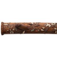 Shibayama Inlaid Wood Tanto Koshirae