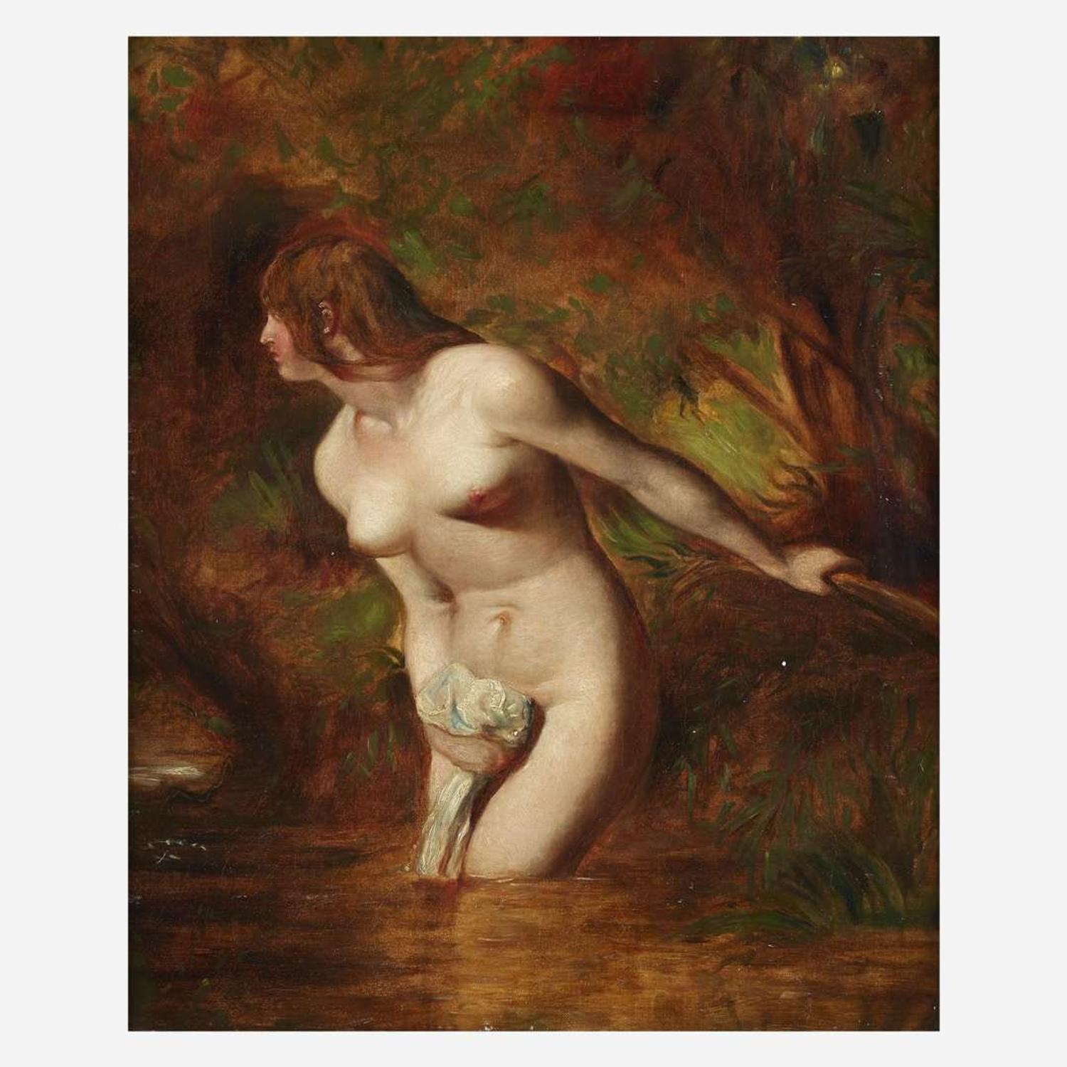 William Etty (British, 1787–1849) Musidora: The Bather 'At the Doubtful Breeze Alarmed'