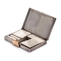 Boucheron, Sterling Silver, Gold and Ruby Floral Motif Compact
