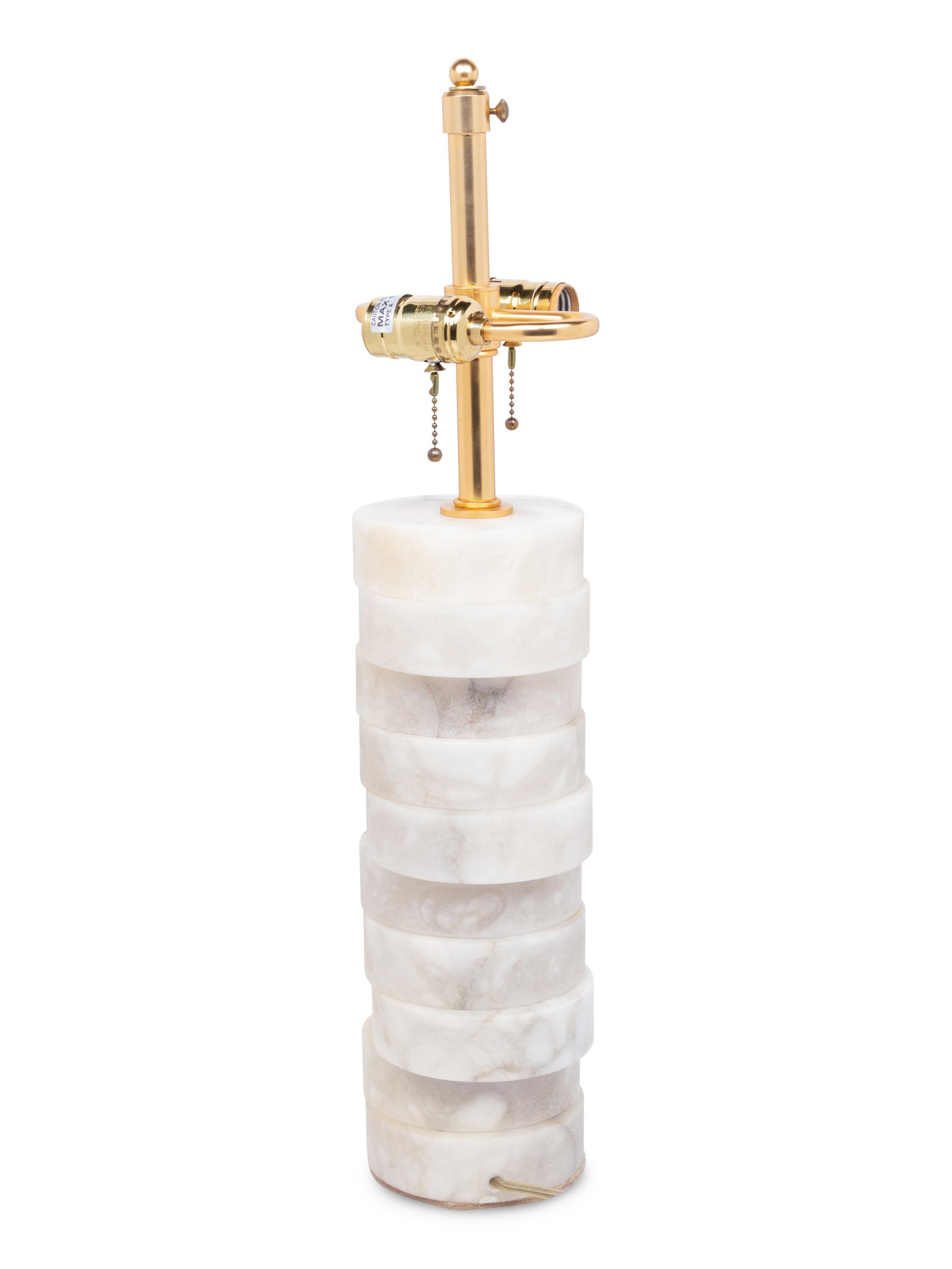 A Contemporary Marble Table Lamp