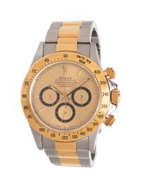 ROLEX, REF. 16523 STAINLESS STEEL AND 18K YELLOW GOLD 'OYSTER PERPETUAL COSMOGRAPH DAYTONA' WATCH
