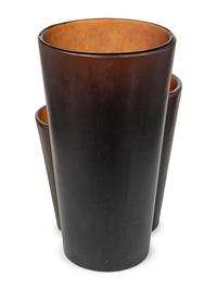 A Daum Twins Series Pâte de Verre Vase