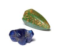 Two Greek Glass Pieces for the Game Astragalos (Knucklebone)
