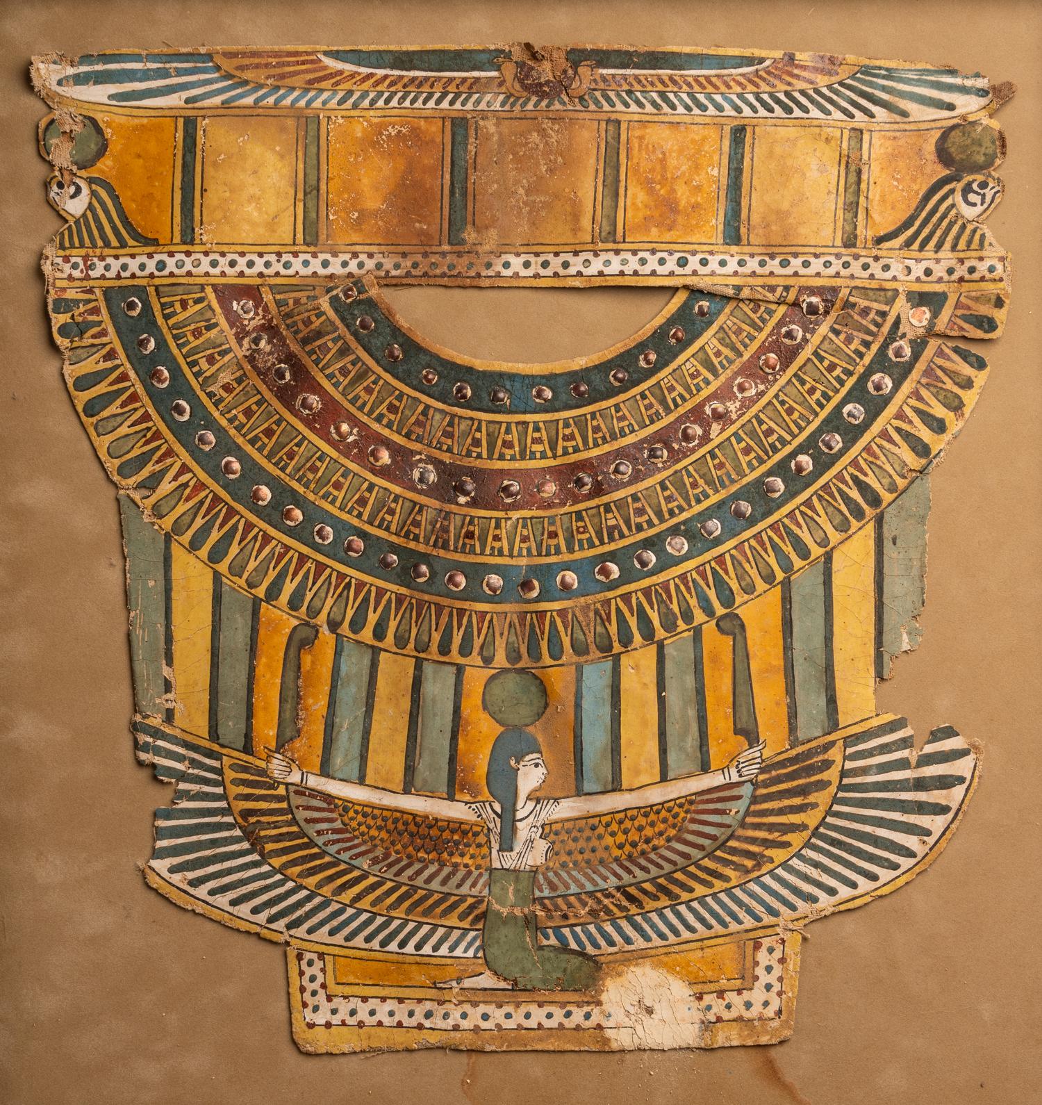 An Egyptian Painted Cartonnage Fragment