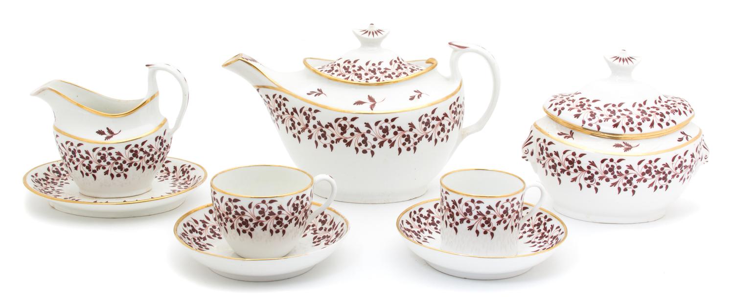 An English Soft Paste Porcelain Tea Service — 19TH CENTURY
