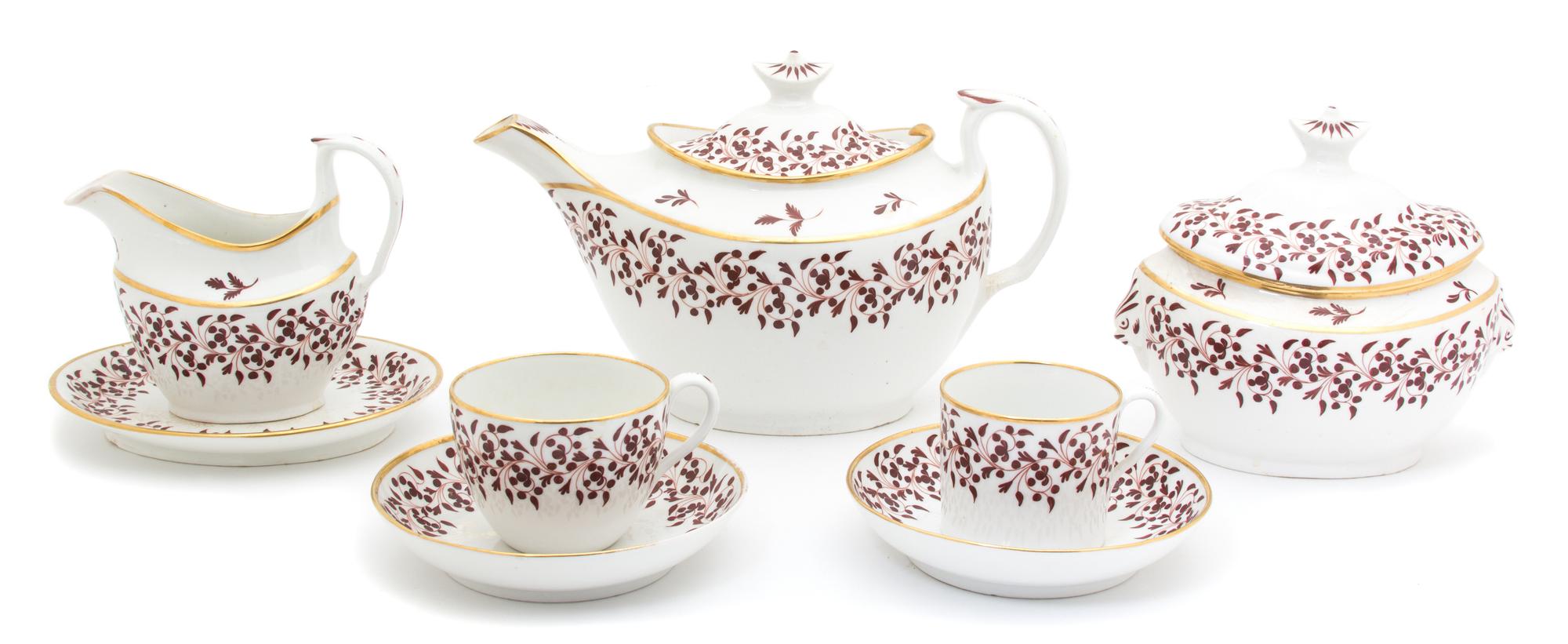 An English Soft Paste Porcelain Tea Service — 19TH CENTURY