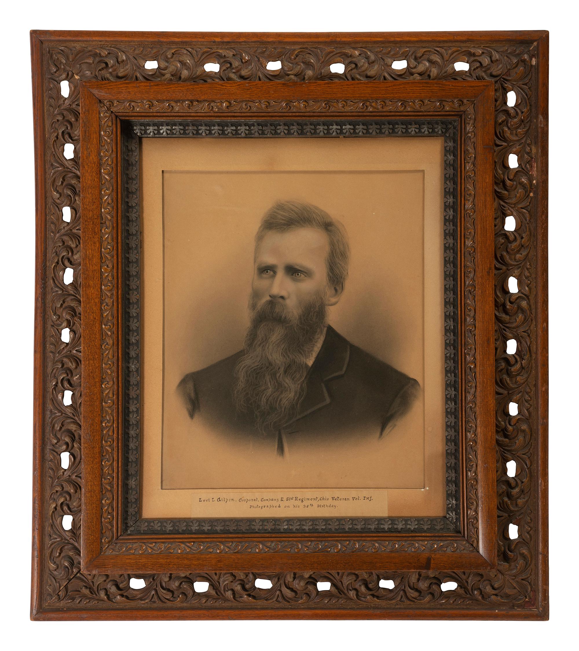 [CIVIL WAR] GILPIN, Levi L. (1844-1931). A group of 3 items identified to Corporal Levi L. Gilpin, 51st Ohio Volunteer Infantry, comprising:
