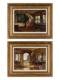 Interior Scenes (a pair of works)