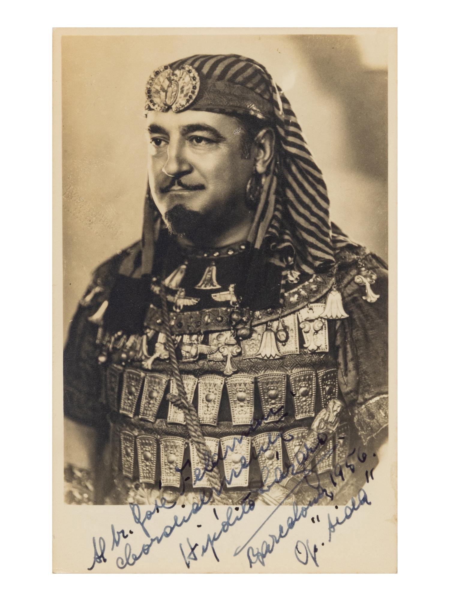 [20TH-CENTURY OPERA SINGERS]. A group of 6 signed photographs of opera singers from the 1950s-1960s, comprising images of:
