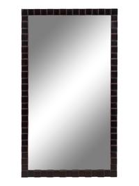 A Contemporary Carved Mahogany Mirror