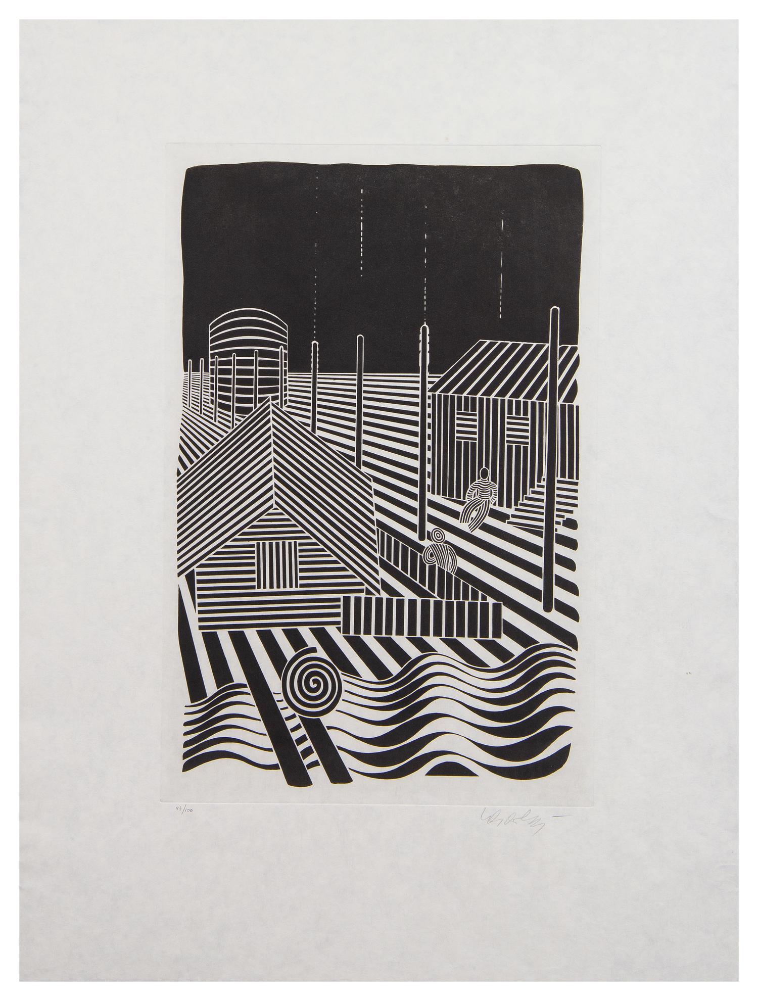 Victor Vasarely, (French/Hungarian, 1906-1997), Composition with Figures, 1936