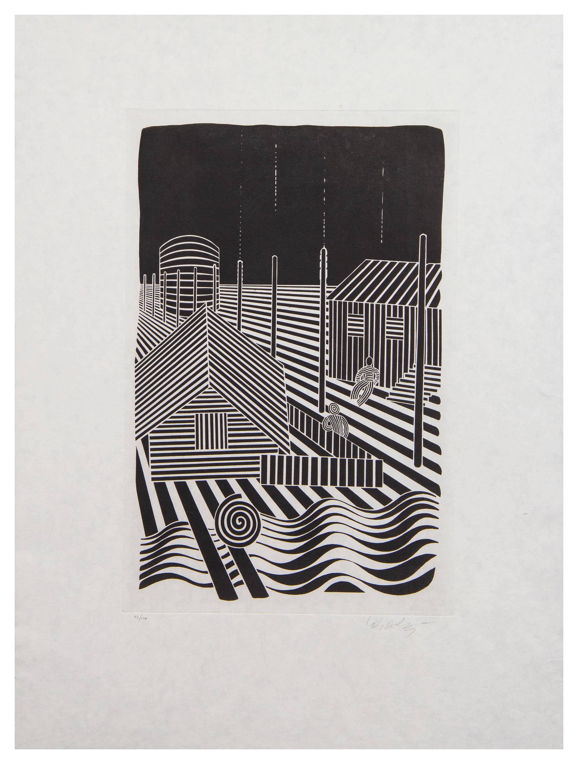 Victor Vasarely, (French/Hungarian, 1906-1997), Composition with Figures, 1936