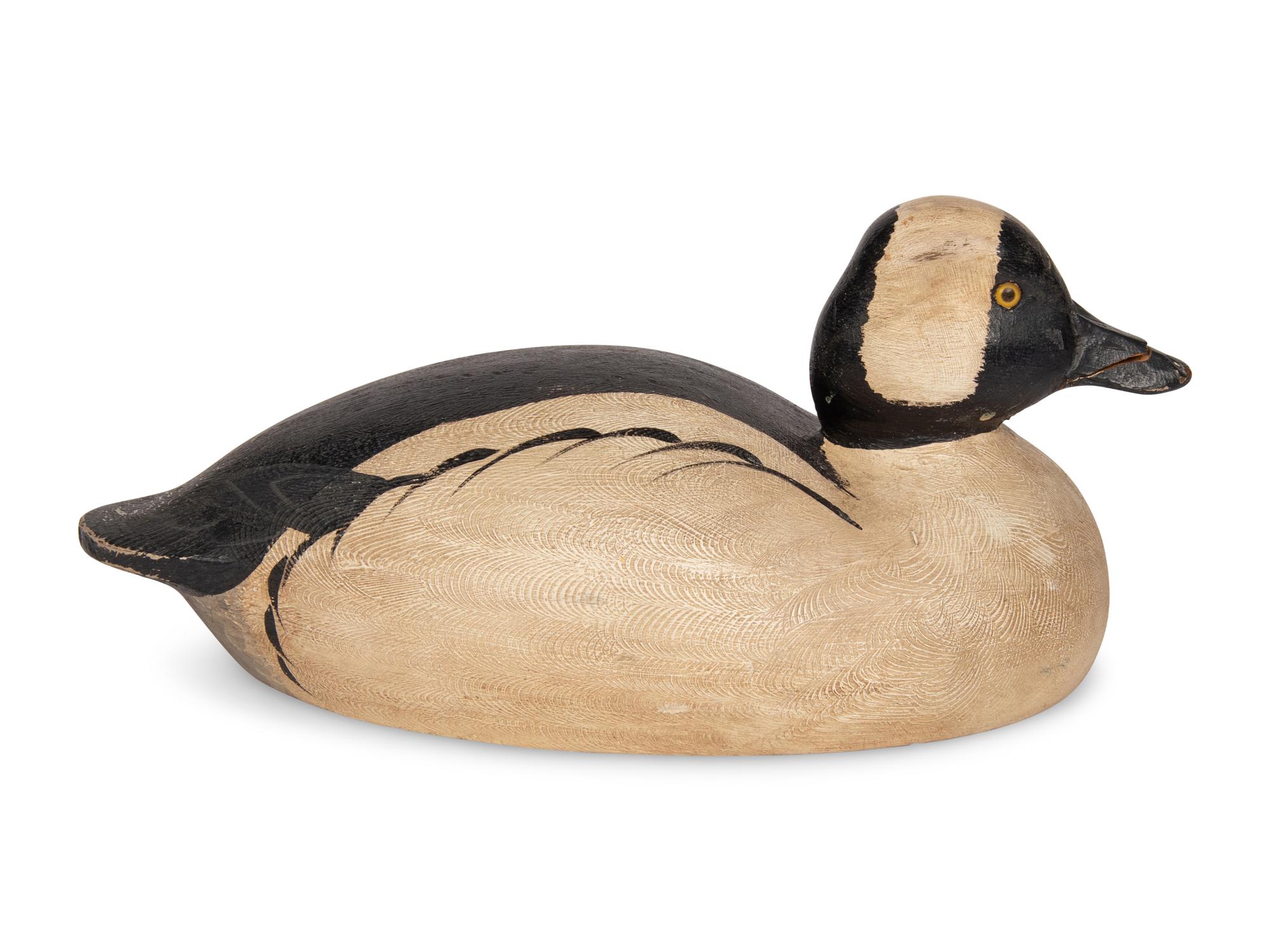 A Collection of Painted Wood Duck and Goose Decoys