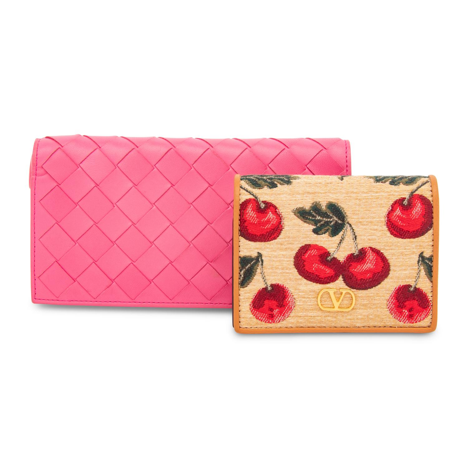 BOTTEGA VENETA & VALENTINO, TWO WALLETS