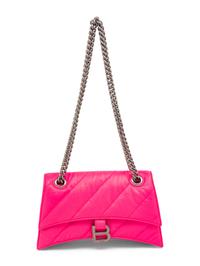 Balenciaga Neon Pink Crush Flap Bag