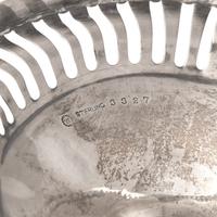 An American Silver Pierced Dessert Stand