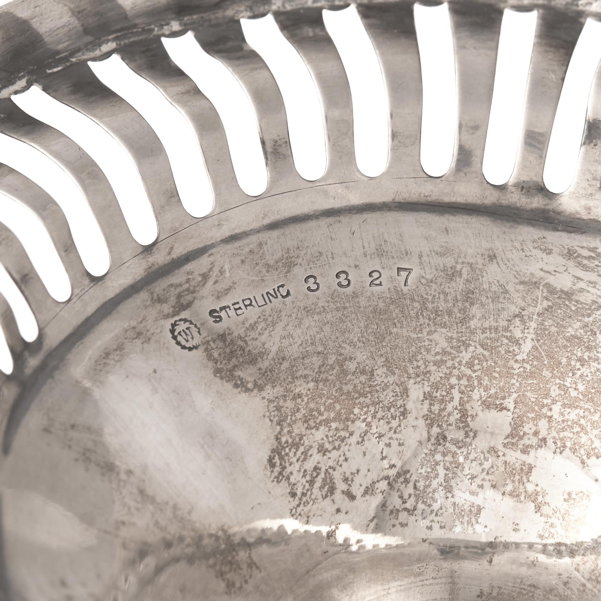 An American Silver Pierced Dessert Stand