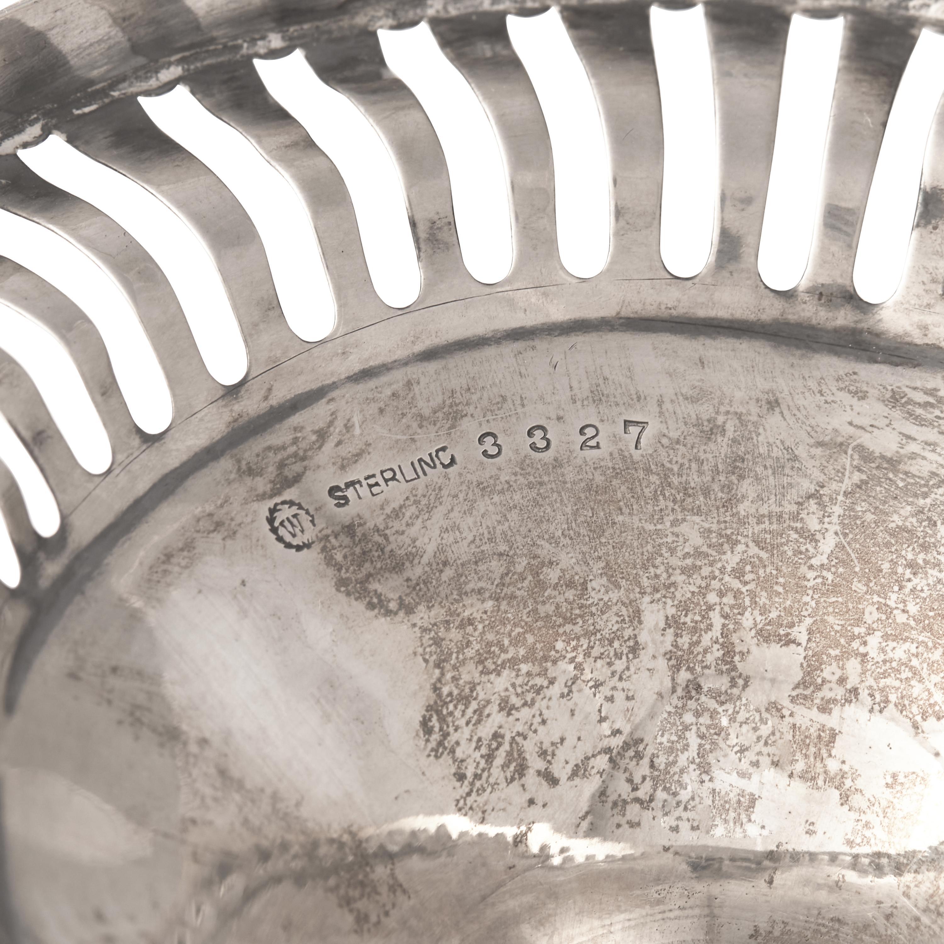 An American Silver Pierced Dessert Stand