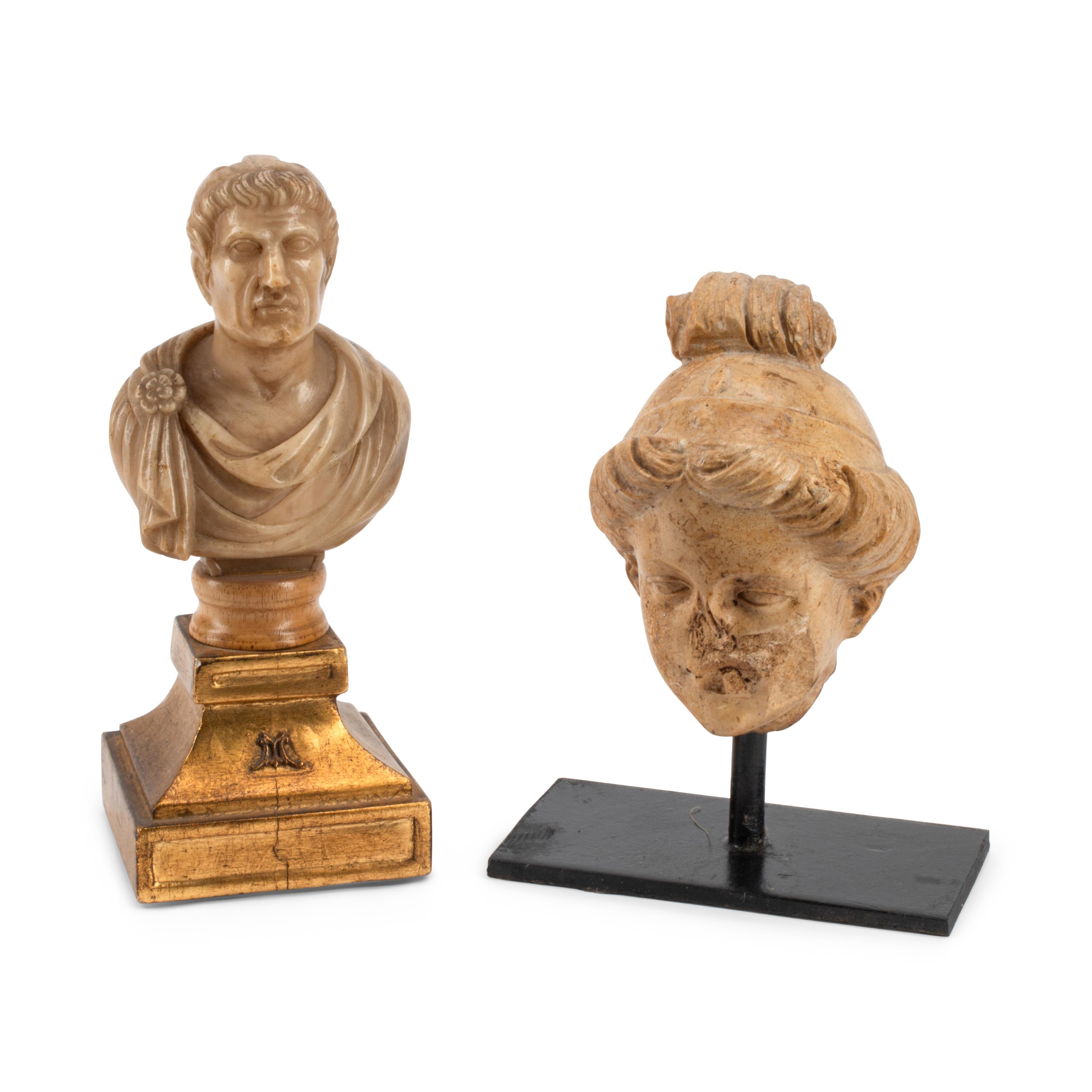 Two Italian Composition Busts