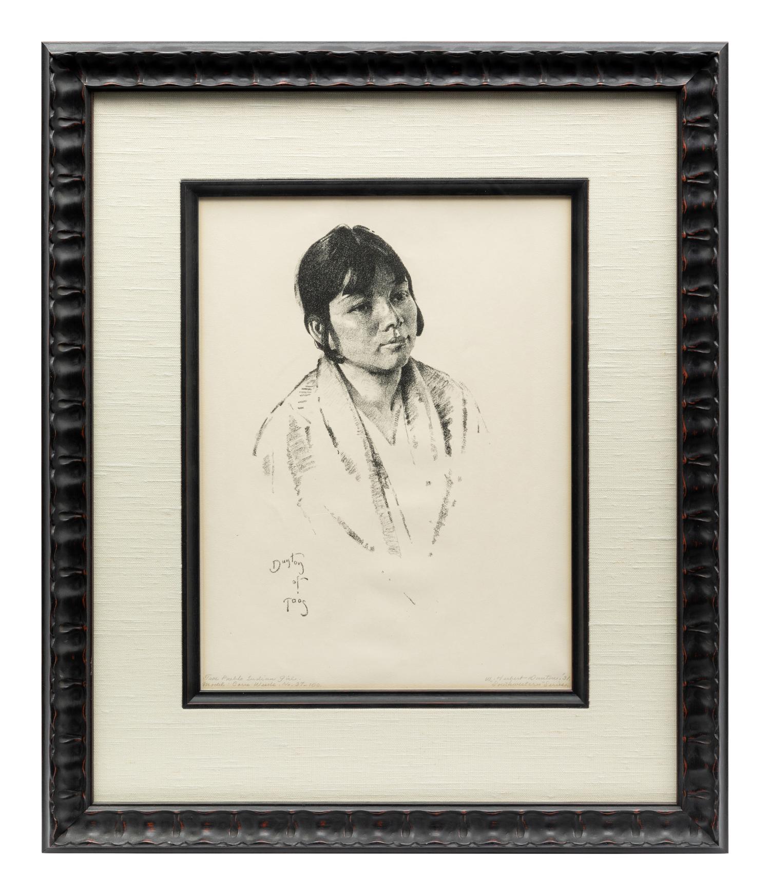 Taos Pueblo Indian Girl from the "Southwestern" Series, edition 37/100