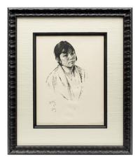 Taos Pueblo Indian Girl from the "Southwestern" Series, edition 37/100