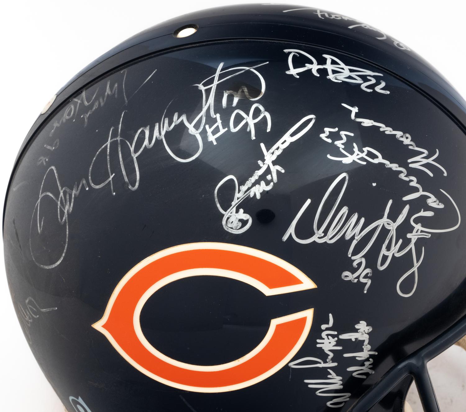 A 1980s Chicago Bears Signed Autograph Full Size Helmet (Beckett Authentication Services BAS Certified),