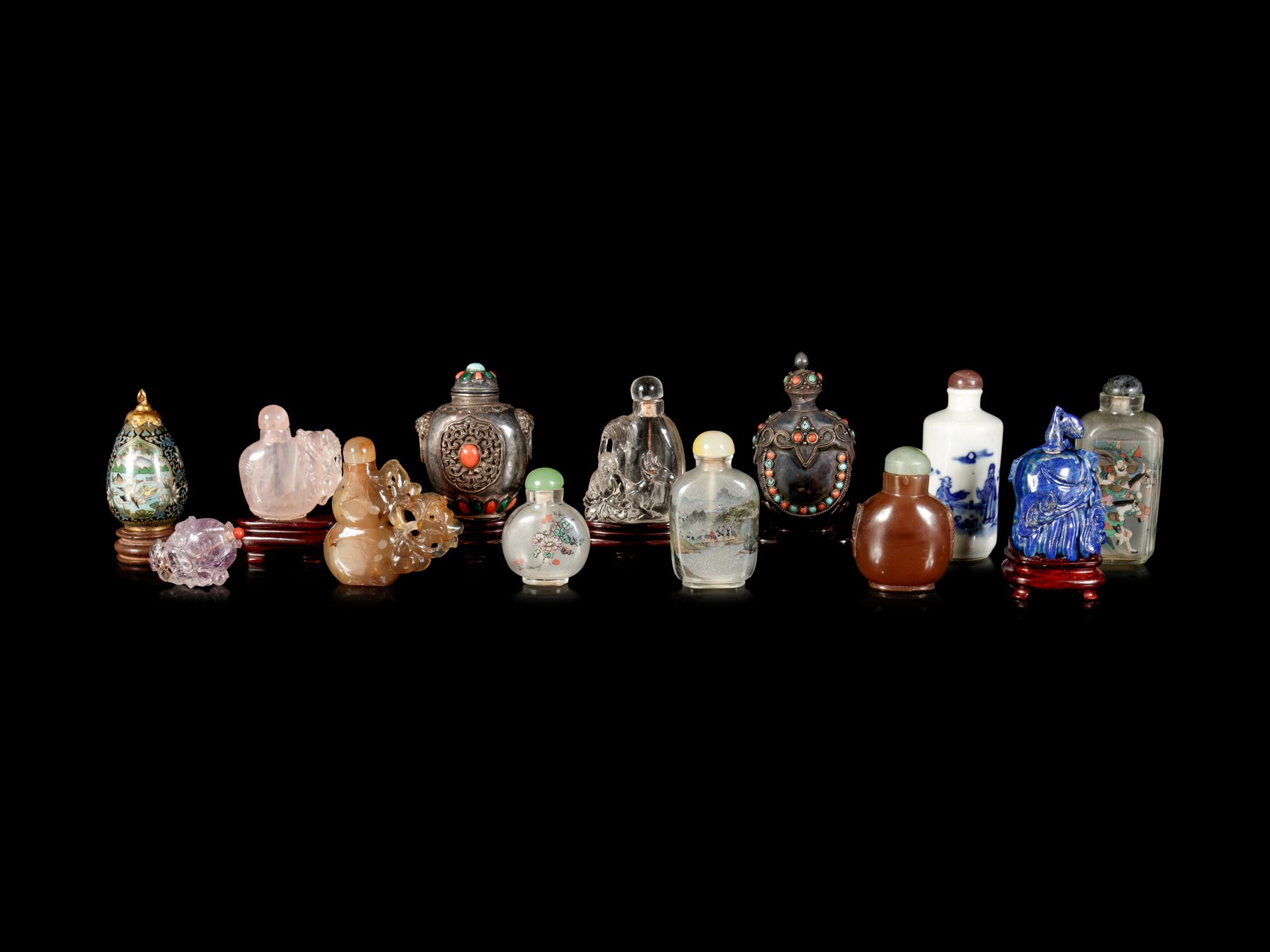 Thirteen Chinese Snuff Bottles