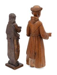 Two Continental Carved Santos Figures