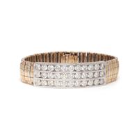 BICOLOR GOLD AND DIAMOND BRACELET