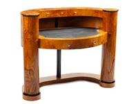 A Biedermeier Style Burlwood Desk