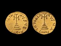 [ANCIENT] BYZANTINE EMPIRE. Philippicus (c. 712 AD), Av Solidus (4.4g and 4.3g). Two Coins