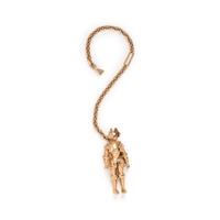YELLOW GOLD KNIGHT KEYCHAIN