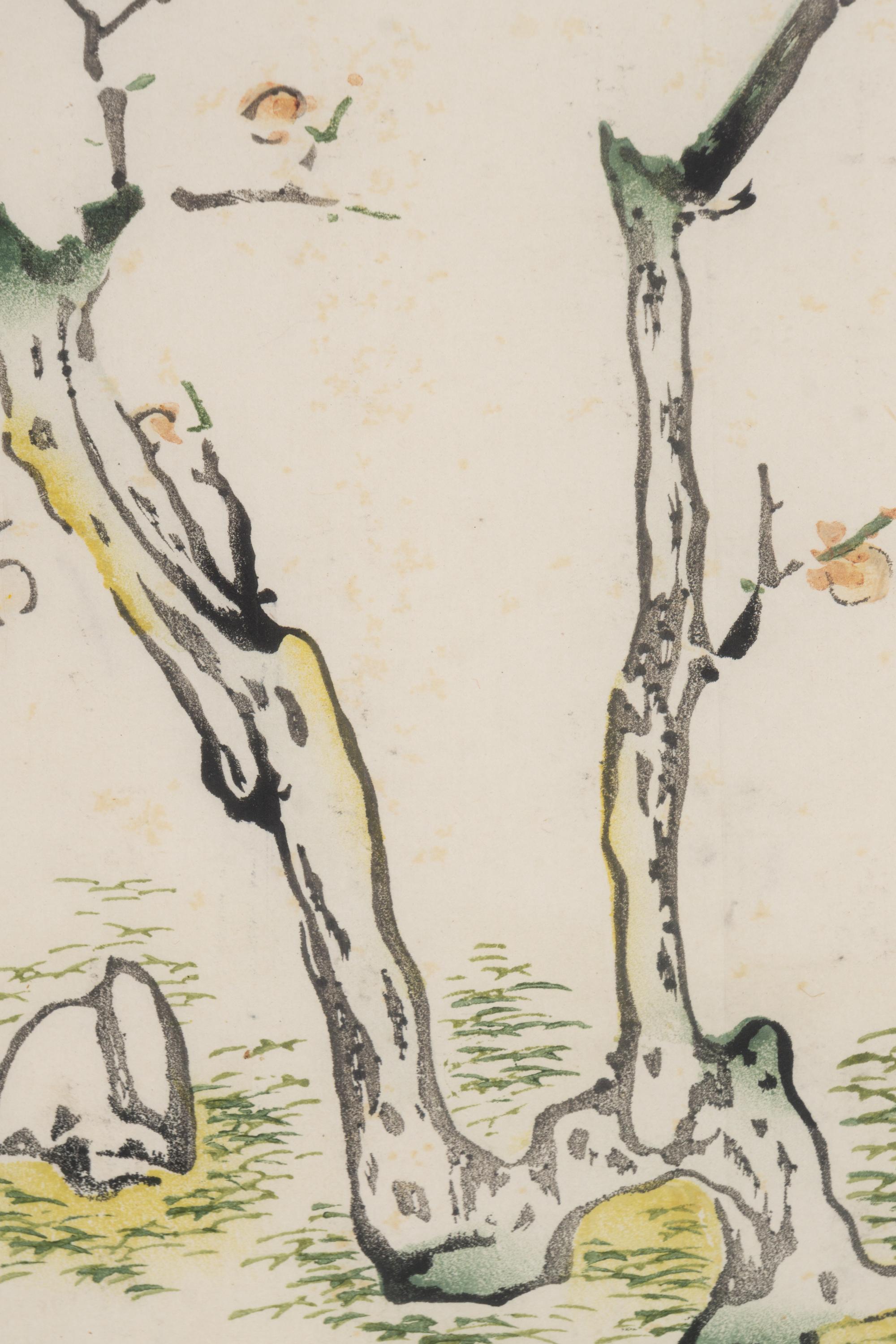 A Pair of Chinese Woodblock Prints