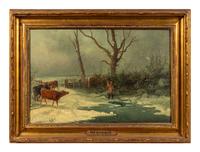 Watering the Cattle in Winter