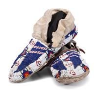Sioux Beaded Hide Moccasins