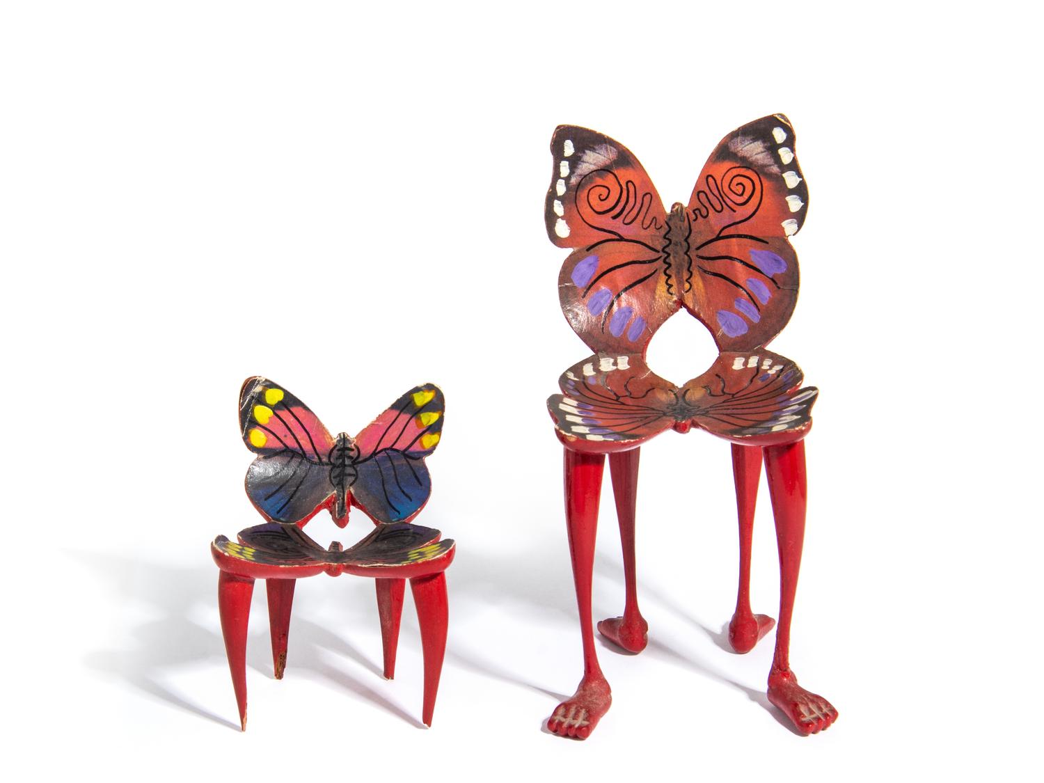 Two miniature Butterfly chairs