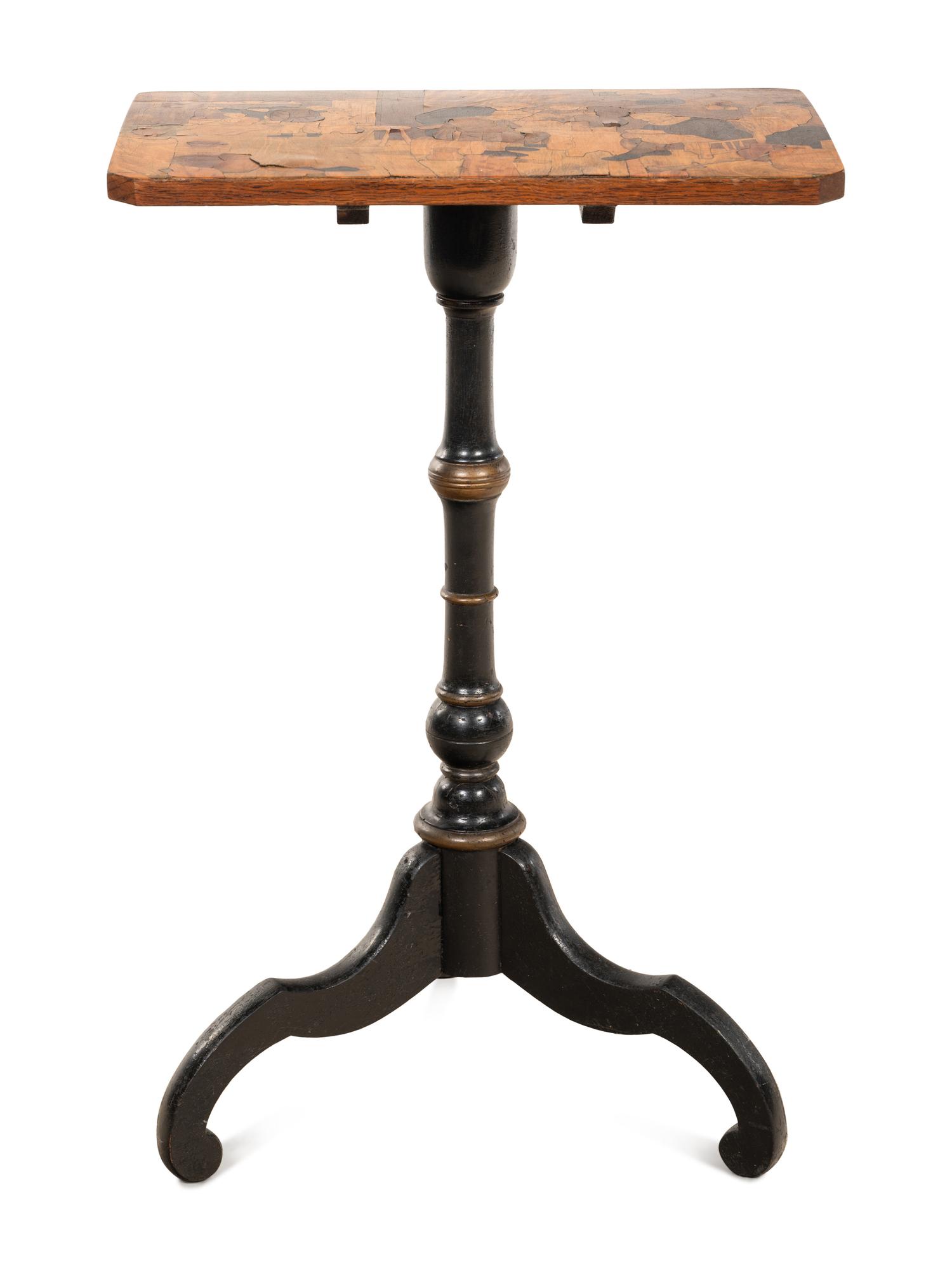 A Dutch Flip-Top Marquetery Table