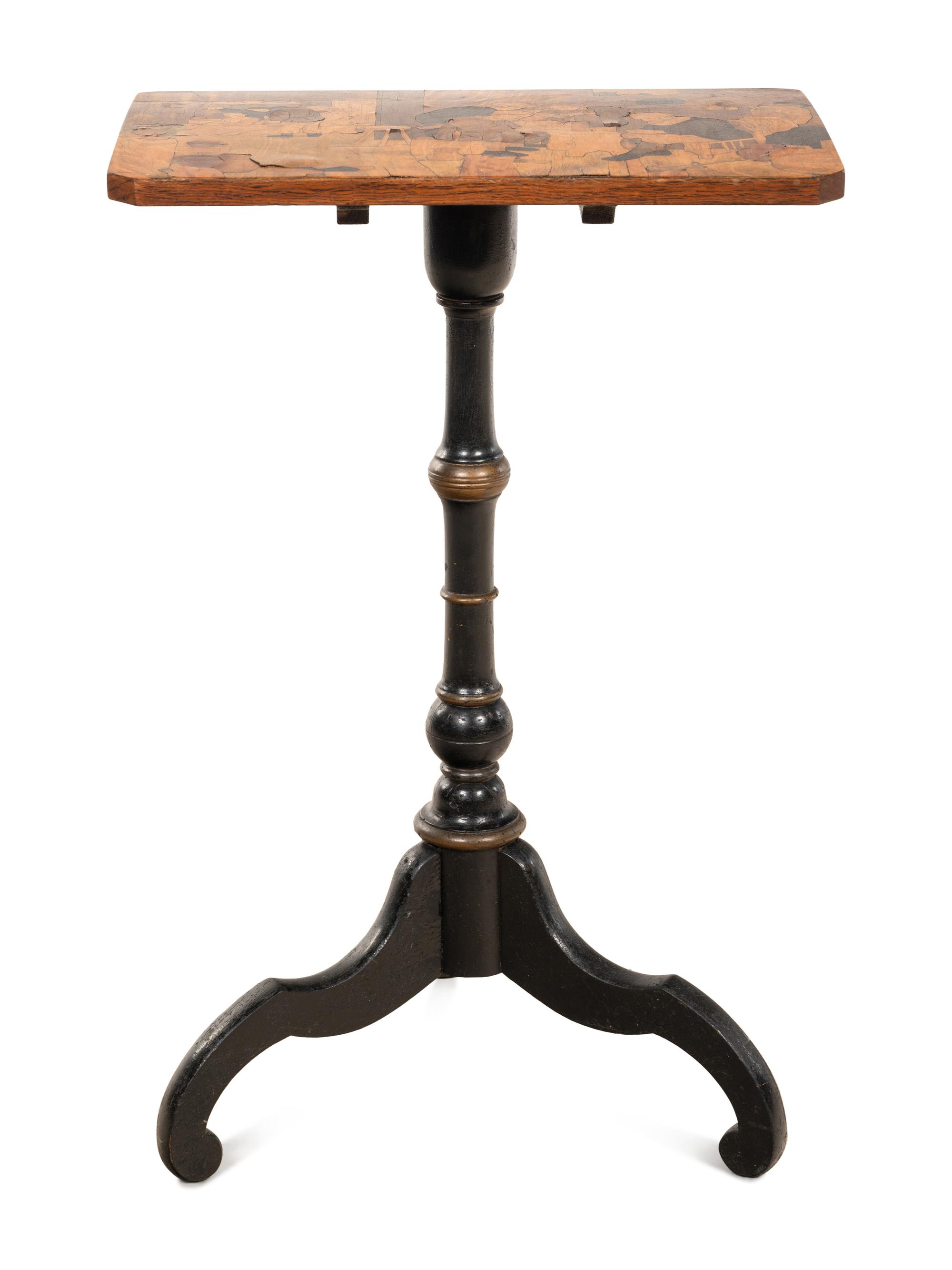 A Dutch Flip-Top Marquetery Table