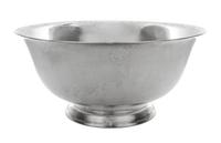 An American Silver "Revere" Punch Bowl, Dominick & Haff, New York, NY, of circular footed form, engraved with names around the upper in