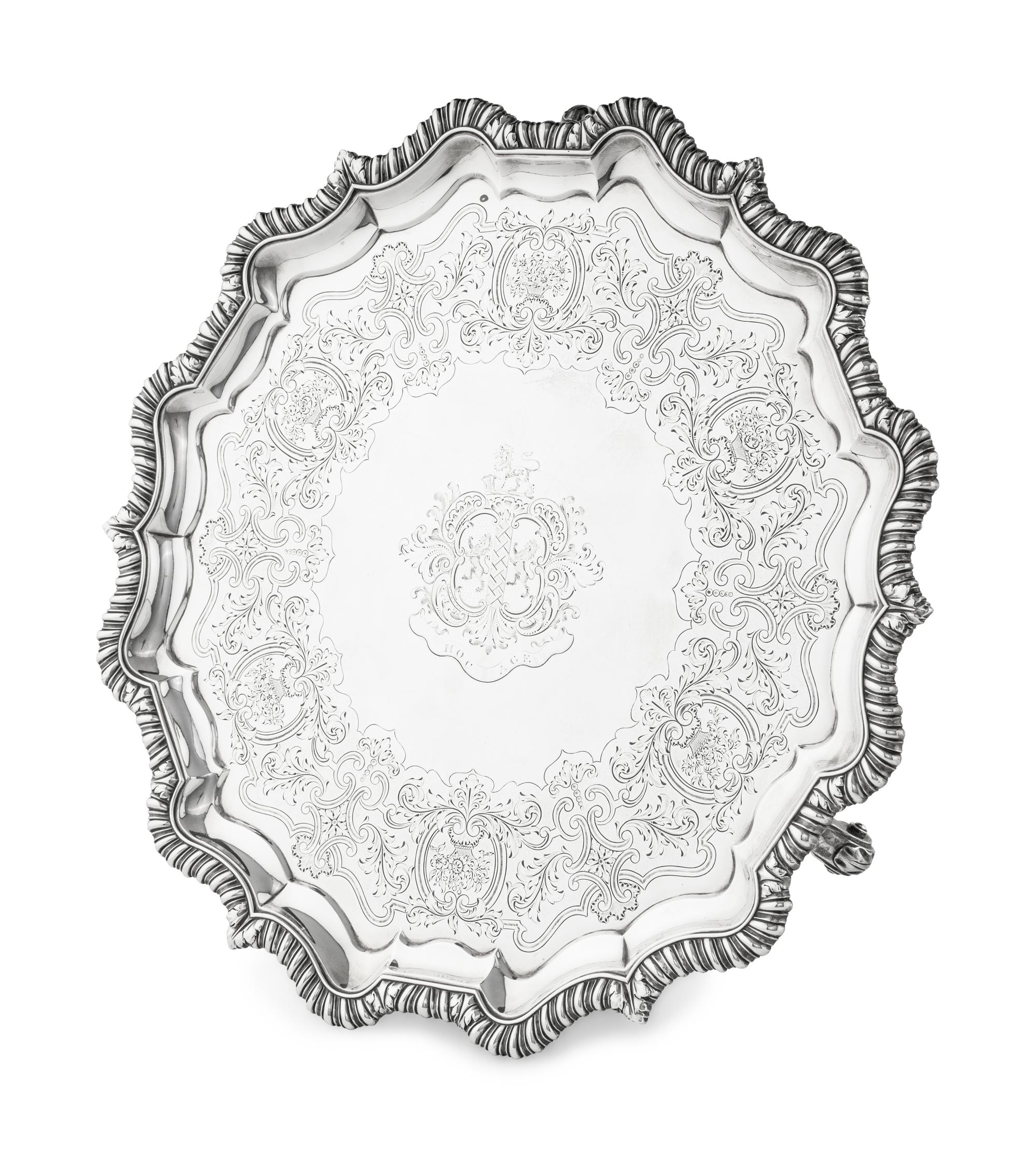 A Paul Storr Silver Tray