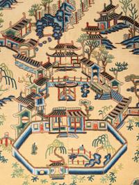 Three Chinese Embroidered Silk Sleeve Bands